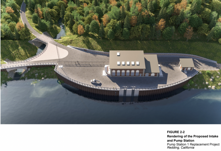 New Water Pumping Station Next to River Trail